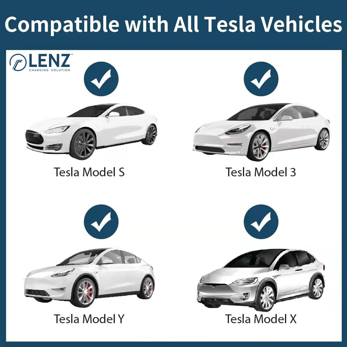 J1772 to Tesla Charging Adapter - LENZ