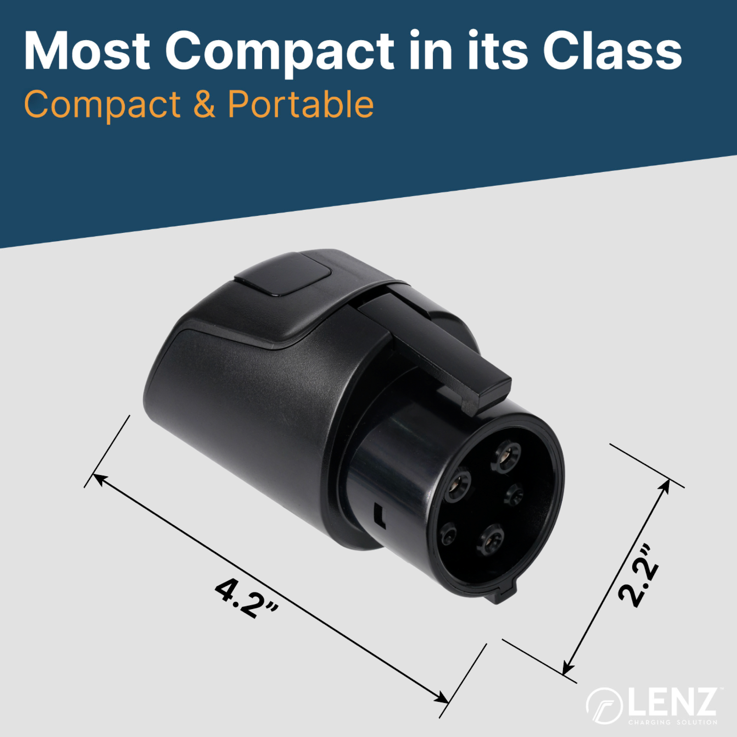 NACS to J1772 Gen 2 Charging Adapter - LENZ