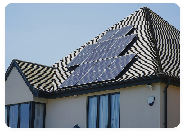 House with solar panels