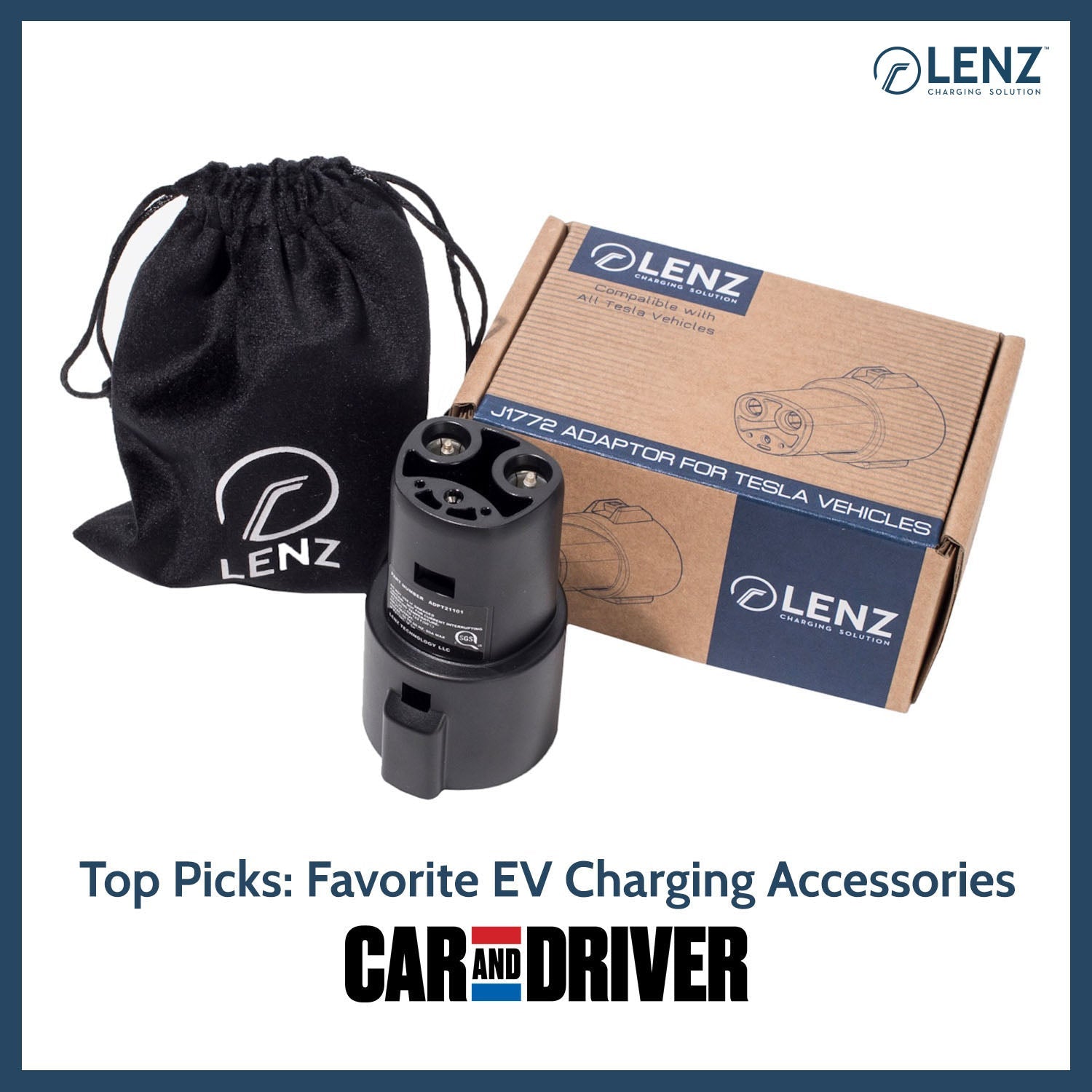 J1772 to Tesla Charging Adapter - LENZ