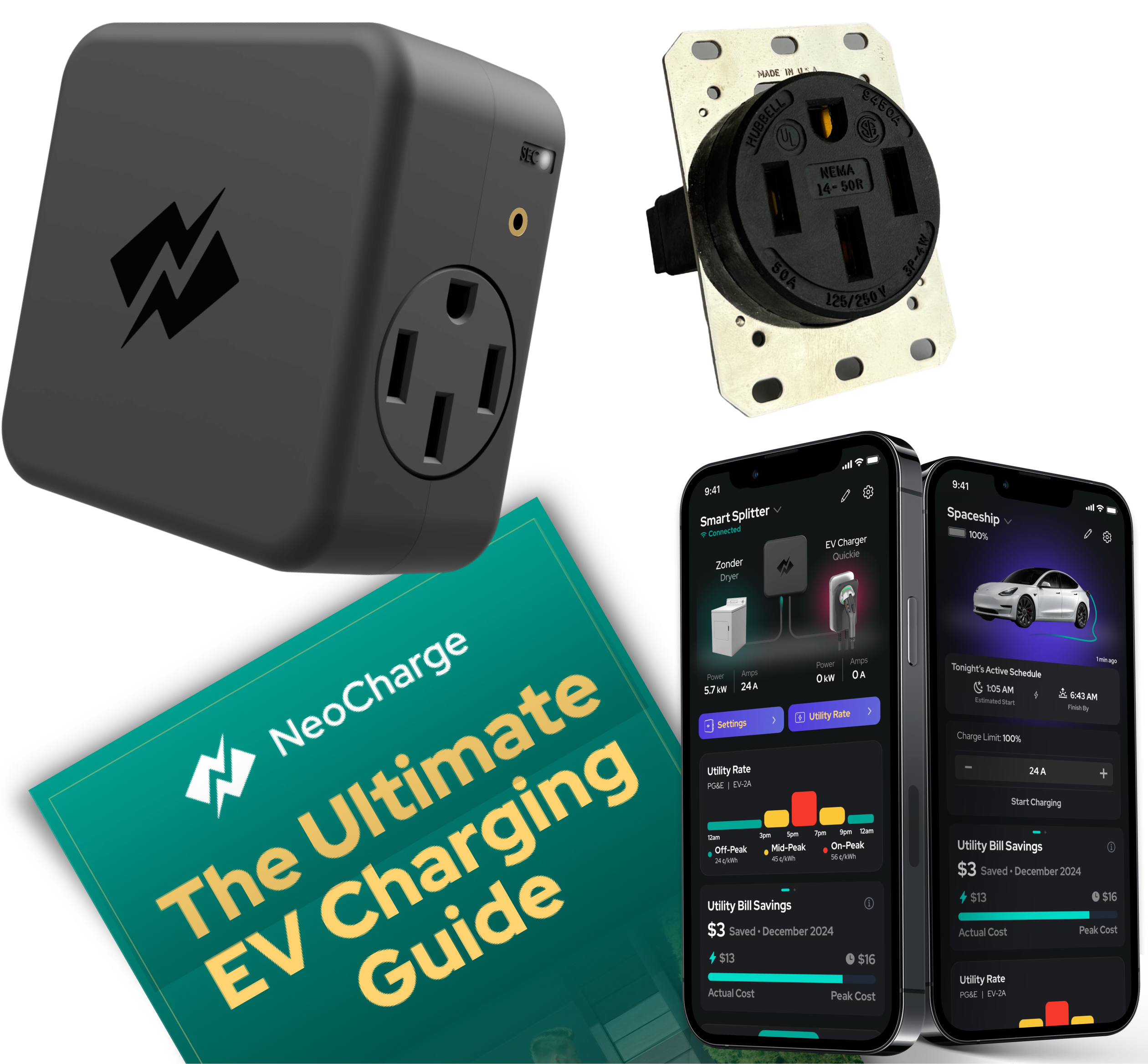 NEMA 14-50 Smart Splitter - Dual EV