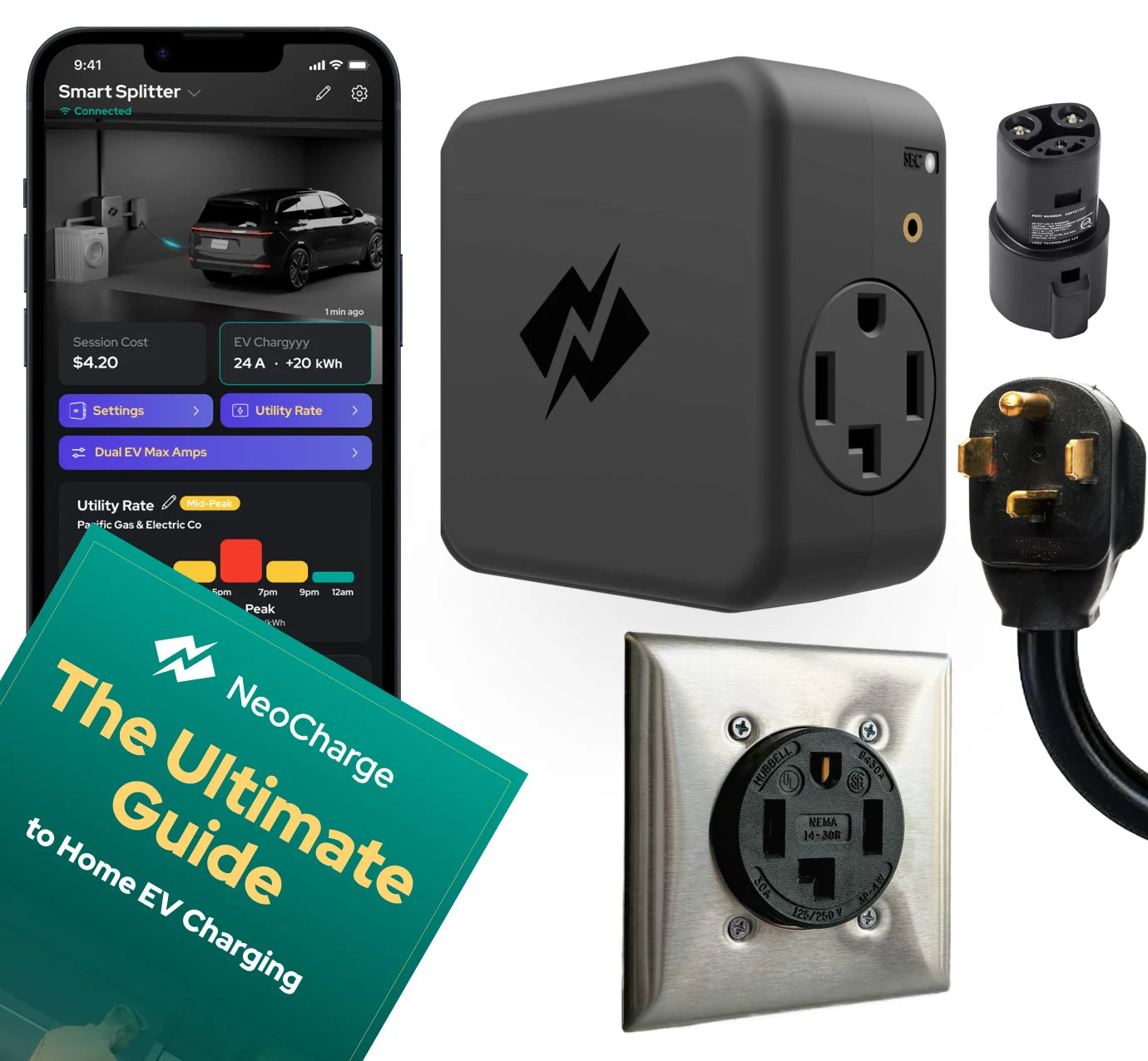 NEMA 14-30 Smart Splitter Pro Bundle - NeoCharge