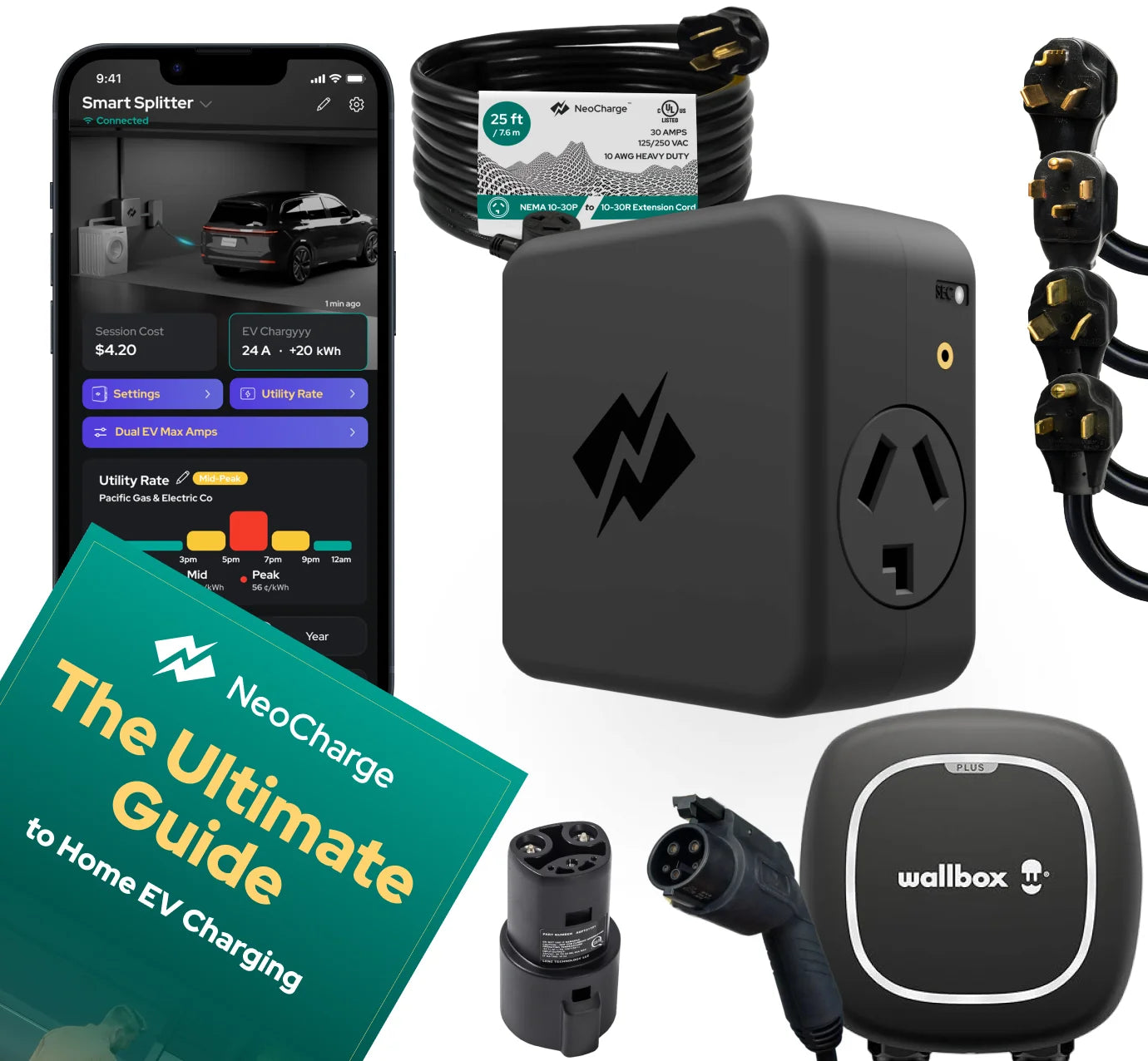 NEMA 10-30 Smart Splitter Ultimate Bundle - NeoCharge