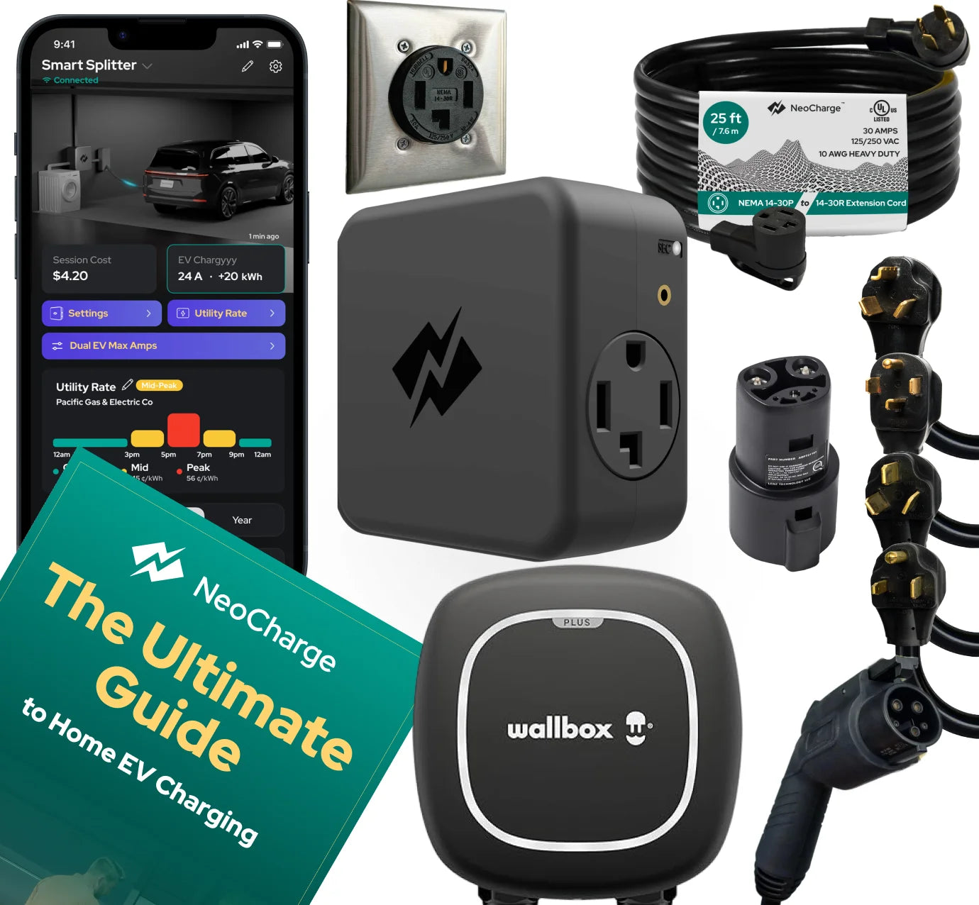 NEMA 14-30 Smart Splitter Ultimate Bundle - NeoCharge