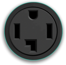 NEMA 14-30 outlet face