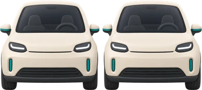 Two electric cars