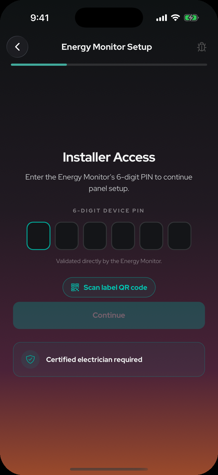 Installer PIN